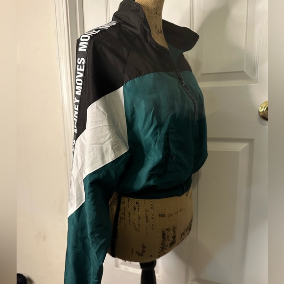 Riley & Jame “Money Maker” Lightweight Rain Bomber Jacket, size Large - Picture 12 of 13